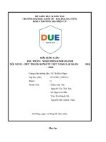 Nhập môn kinh doanh nội dung  bức tranh kinh tế việt nam giai Đoạn 2016 – 2020
