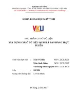 Xây dựng cơ sở dữ liệu quản lý bán hàng trực tuyến