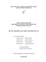 Đề tài tìm hiểu giao thức bảo mật ssltls