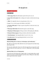 Ôn tập giữa kỳ - Di truyền