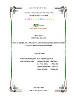 Đề tài thiết kế, lắp ráp và lập trình cho hệ thống phân loại sản phẩm theo chất liệu