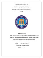 Trên cơ sở nhận thức các vấn Đề về giá trị thặng dư theo quan Điểm của c mác, hãy Đề xuất giải pháp phát triển một doanh nghiệp hoạt Động trong lĩnh vực sản xuất mà anh(chị) biết