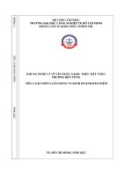 IUH - TIỂU LUẬN MÔN LUẬT HÀNG VÀ KINH DOANH BẢO HIỂM - KHUNG PHÁP LÝ VỀ TÍN DỤNG XANH: THÚC ĐẨY TĂNG TRƯỞNG BỀN VỮNG