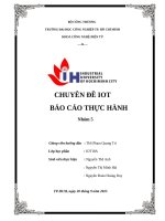 IUH - CHUYÊN ĐỀ IOT BÁO CÁO THỰC HÀNH