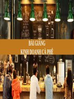Bài Giảng - Kinh Doanh Cà Phê ( Combo Full Slides 6 Bài )