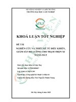 Nghiên cứu và thiết kế tủ Điều khiển, giám sát Đo lường cho trạm trộn xi măng Đất