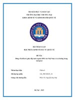 Đề tài dòng vốn Đầu tư gián tiếp nước ngoài (fpi) vào việt nam và xu hướng trong tương lai