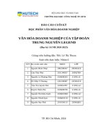 Văn hóa doanh nghiệp của tập Đoàn trung nguyên legend