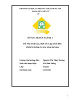Đề tàitính toán, thiết kế và lập trình Điều khiển hệ thống cầu trục nâng hạ hàng