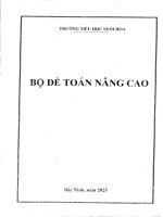 Đề toán nâng cao shbn
