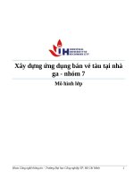 IUH - Phát triển ứng dụng - Xây dựng ứng dụng bán vé tàu tại nhà ga