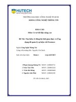 Đề tài tìm hiểu về Đồng bộ thời gian thực và Ứng dụng Để quản lý sự kiện với firestore