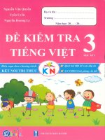 Đề kiểm tra tiếng việt lớp 3 học kì 1 kết nối tri thức nguyễn văn quyền