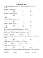 Đề khảo sát lớp 5