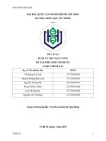 Tiểu luận dược lý học Đại cương Đề tài precision medicine y học chính xác