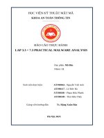 Báo cáo thực hành lap 3 3 + 7 3 practical malware analysis