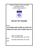 Hệ thống Điều khiển và giám sát vườn cây dưa lưới thông qua iot