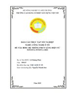 Báo cáo thực tập Công nghệ ô tô. Trình độ trung cấp