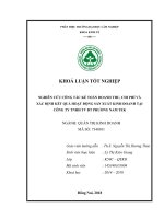 Nghiên cứu công tác kế toán doanh thu chi phí và xác Định kết quả kinh doanh tại công ty tnhh tư vấn thiết kế htm phương nam thuận