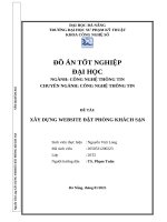 Xây dựng website Đặt phòng khách sạn