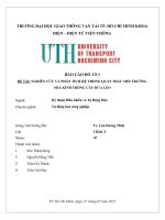Đề tài nghiên cứu và phân tích hệ thống quan trắc môi trường nhà kính trồng cây dưa leo