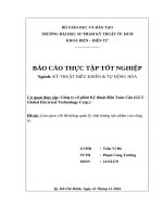 Báo cáo thực tập công ty cổ phần kỹ thuật Điện toàn cầu (glt   global electrical technology corp )