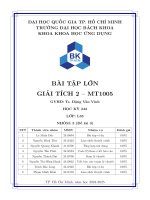 Bài tập lớn giải tích 2 – mt1005