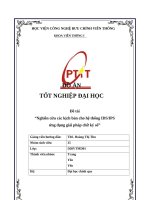 Đề tài nghiên cứu các kịch bản cho hệ thống idsips Ứng dụng giải pháp chữ ký số