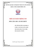 Môn an toàn thông tin báo cáo lab 1 os security
