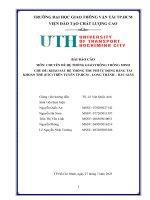 Chủ Đề khảo sát hệ thống thu phí tự Động bằng tài khoản thẻ (etc) trên tuyến tp hcm – long thành – dầu giây