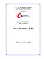 IUH - Khóa luận tốt nghiệp Kỹ thuật xây dựng - Chung cư SPRING HOME