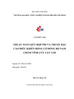 IUH - Đồ án Thạc sĩ Kỹ thuật điện - Thuật toán kết hợp PID và trượt bậc cao điều khiển động cơ đồng bộ nam châm vĩnh cửu cực lồi