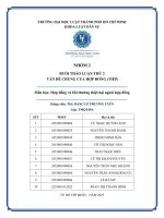 Buổi thảo luận thứ 2 vấn Đề chung của hợp Đồng (tiếp) môn học hợp Đồng và bồi thường thiệt hại ngoài hợp Đồng