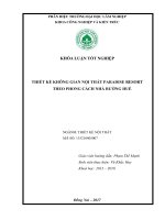 Thiết kế không gian nội thất biệt thự resort village night theo phong cách nhà rường huế