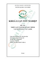 Thiết lập và Đánh giá quy trình vận hành máy cnc laser