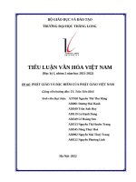 Đề tài phật giáo và Đặc Điểm của phật giáo việt nam