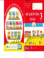 Đề kiểm tra toán 3 học kì 2 kết nối tri thức bản ngang