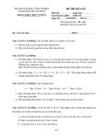 IUH - Đề thi giữa kỳ - Logic học - 16/03/2025
