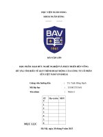 Đề tài tìm hiểu về quy trình hoạt Động của công ty cổ phần sữa việt nam vinamilk