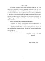 Phân tích hiệu quả hoạt Động sản xuất kinh doanh tại công ty tnhh sản xuất và thương mại phan lụa