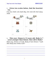 Đề thi vòng loại timo 2026