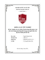 Nghiên cứu các nhân tố Ảnh hưởng Đến hành vi tái chế, tái sử dụng mặt hàng thời trang của người dân trên Địa bàn thành phố hà nội