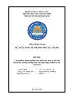 Cách mà cá doanh nghiệp hoặc nhà nước Ứng xử với việc mà các thị trường trung quốc siết chặt nhập khẩu trái cây việt nam