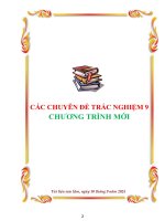 Các chuyên Đề trắc nghiệm toán 9 chương trình mới