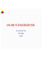 Ung thư vú Ở người lớn tuổi