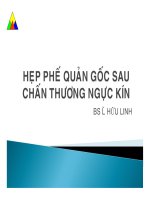 Hẹp phế quản gốc sau chấn thương ngực kín