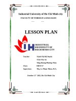 IUH - LESSON PLAN - Unit 2: OUR CHANGING PLANET - Reading (Culture: National Parks)