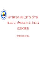 Một trường hợp loét dạ dày tá tràng do tăng bạch cầu Ái toan