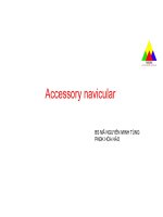 Accessory navicular case report