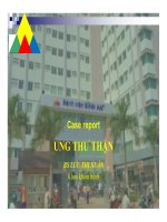 Ca lâm sàng ung thư thận